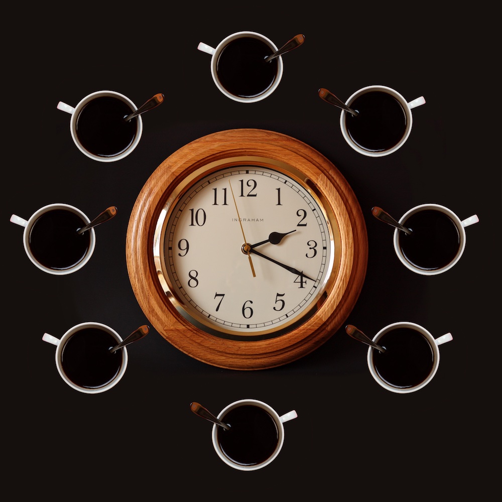 All day long. It's always coffee time!